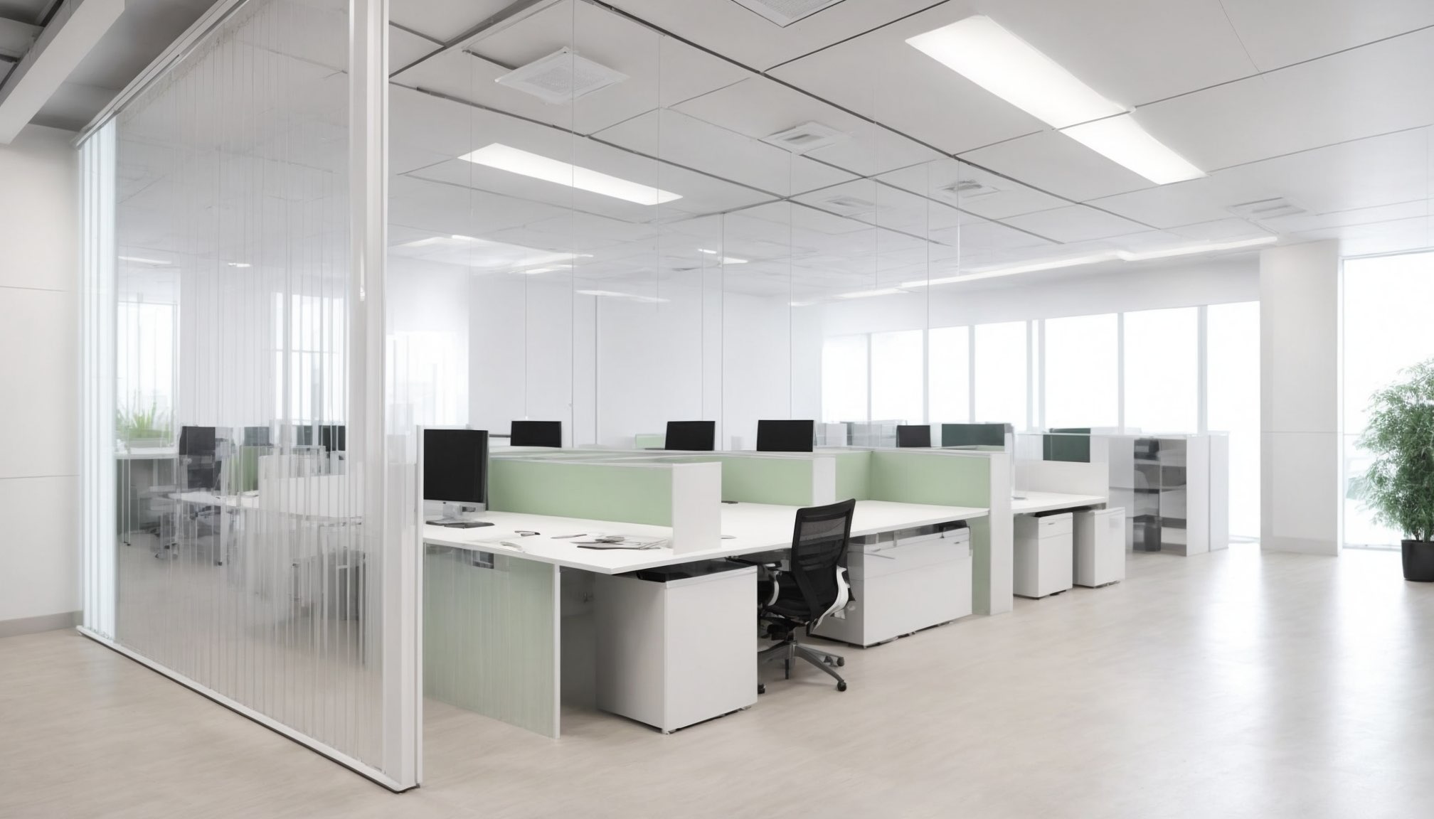 Office drylining and partition wall installation in Reading
